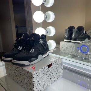 Jordan Black and White Sneakers